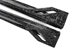 BMW M3 G80 G81 2021 2022 2023 2024 & M4 G82 G83 2021 2022 2023 2024 with Aftermarket Parts - AE Style Side Skirts Carbon Fiber from ArmorExtend