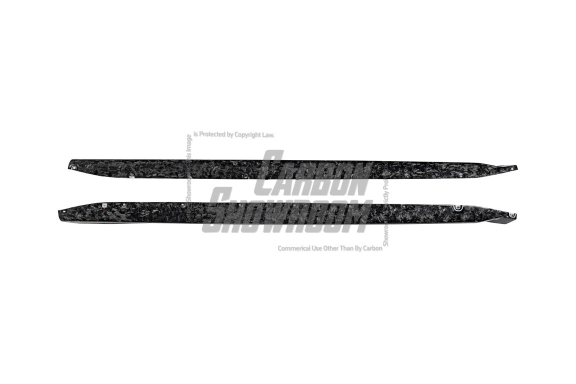 BMW M3 G80 G81 2021 2022 2023 2024 & M4 G82 G83 2021 2022 2023 2024 with Aftermarket Parts - AE Style Side Skirts Carbon Fiber from ArmorExtend