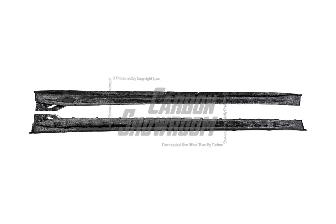 BMW M3 G80 G81 2021 2022 2023 2024 & M4 G82 G83 2021 2022 2023 2024 with Aftermarket Parts - AE Style Side Skirts Carbon Fiber from ArmorExtend