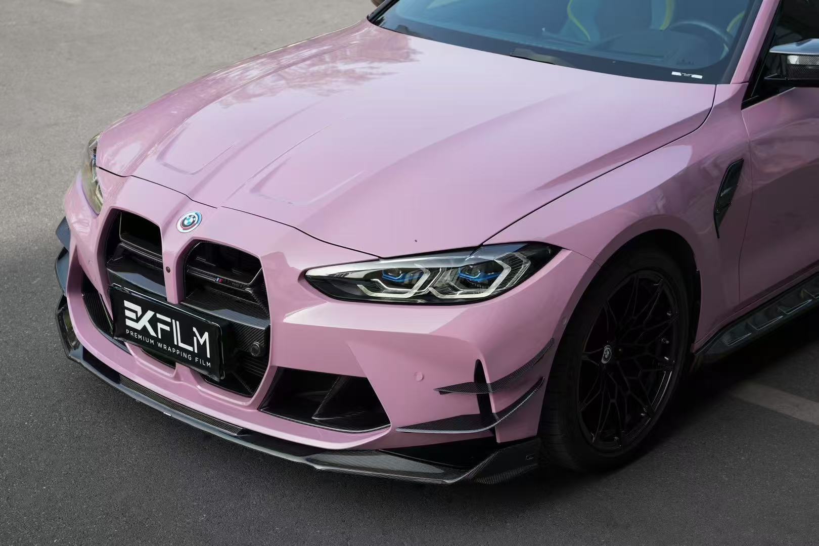 BMW M3 G80 2021-ON M4 G82 G83 2021-ON with Aftermarket Parts - ART Style Carbon Fiber Front Lip?from ?ArmorExtend