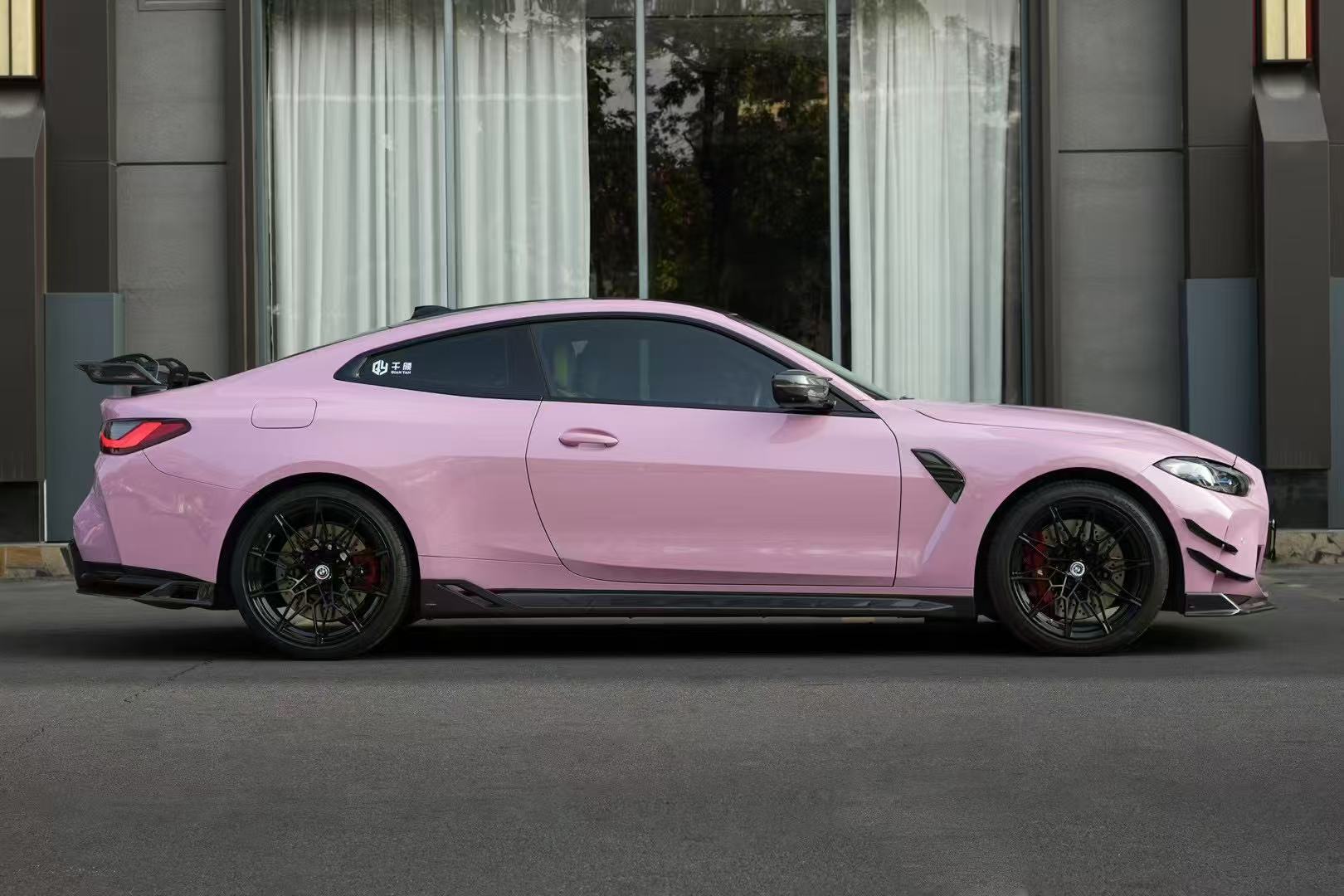 BMW M3 G80 G81 2021 2022 2023 2024 & M4 G82 G83 2021 2022 2023 2024 with Aftermarket Parts - AE Style Side Skirts Carbon Fiber from ArmorExtend