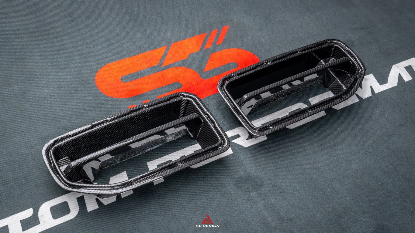BMW M2C M2 G87 2023-ON with Aftermarket Parts - Front Kidney Grill Dry Pre-preg Carbon Fiber from Armorextend