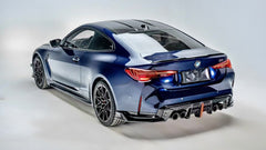 BMW M3 G80 G81 2021-ON & M4 G82 G83 2021-ON with Aftermarket Parts - V3 Rear Diffuser & Rear Canards Carbon Fiber from?ArmorExtend