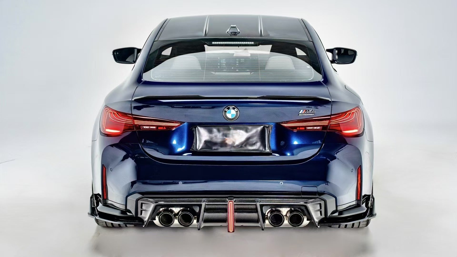BMW M3 G80 G81 2021-ON & M4 G82 G83 2021-ON with Aftermarket Parts - V3 Rear Diffuser & Rear Canards Carbon Fiber from?ArmorExtend
