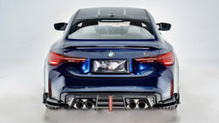 BMW M3 G80 G81 2021-ON & M4 G82 G83 2021-ON with Aftermarket Parts - V3 Rear Diffuser & Rear Canards Carbon Fiber from?ArmorExtend