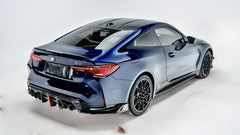 BMW M3 G80 G81 2021-ON & M4 G82 G83 2021-ON with Aftermarket Parts - V3 Rear Diffuser & Rear Canards Carbon Fiber from?ArmorExtend