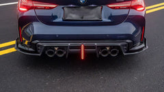 BMW M3 G80 G81 2021-ON & M4 G82 G83 2021-ON with Aftermarket Parts - V3 Rear Diffuser & Rear Canards Carbon Fiber from?ArmorExtend