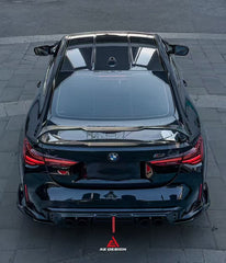 BMW M3 G80 G81 2021 2022 2023 2024 & M4 G82 G83 2021 2022 2023 2024 with Aftermarket Parts - AE V2 Style?Rear Diffuser & Canards Carbon Fiber from ?ArmorExtend