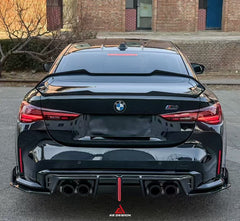 BMW M3 G80 G81 2021 2022 2023 2024 & M4 G82 G83 2021 2022 2023 2024 with Aftermarket Parts - AE V2 Style?Rear Diffuser & Canards Carbon Fiber from ?ArmorExtend