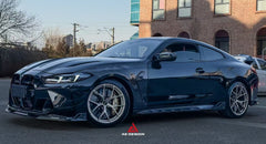 BMW M3 G80 G81 2021 2022 2023 2024 & M4 G82 G83 2021 2022 2023 2024 with Aftermarket Parts - AE Style Side Skirts Carbon Fiber?from ArmorExtend