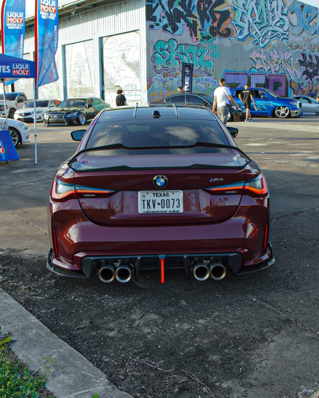 BMW M4 G82 2021 2022 2023 2024 & 4 Series G22 430i M440i 2020 2021 2022 2023 2024 with Aftermarket Parts - AE Style Rear Wing Carbon Fiber from ArmorExtend