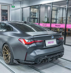 BMW M3 G80 G81 2021 2022 2023 2024 M4 G82 G83 2021 2022 2023 2024?with Aftermarket Parts - AE Style?Rear Diffuser & Canards?Carbon Fiber from? ArmorExtend