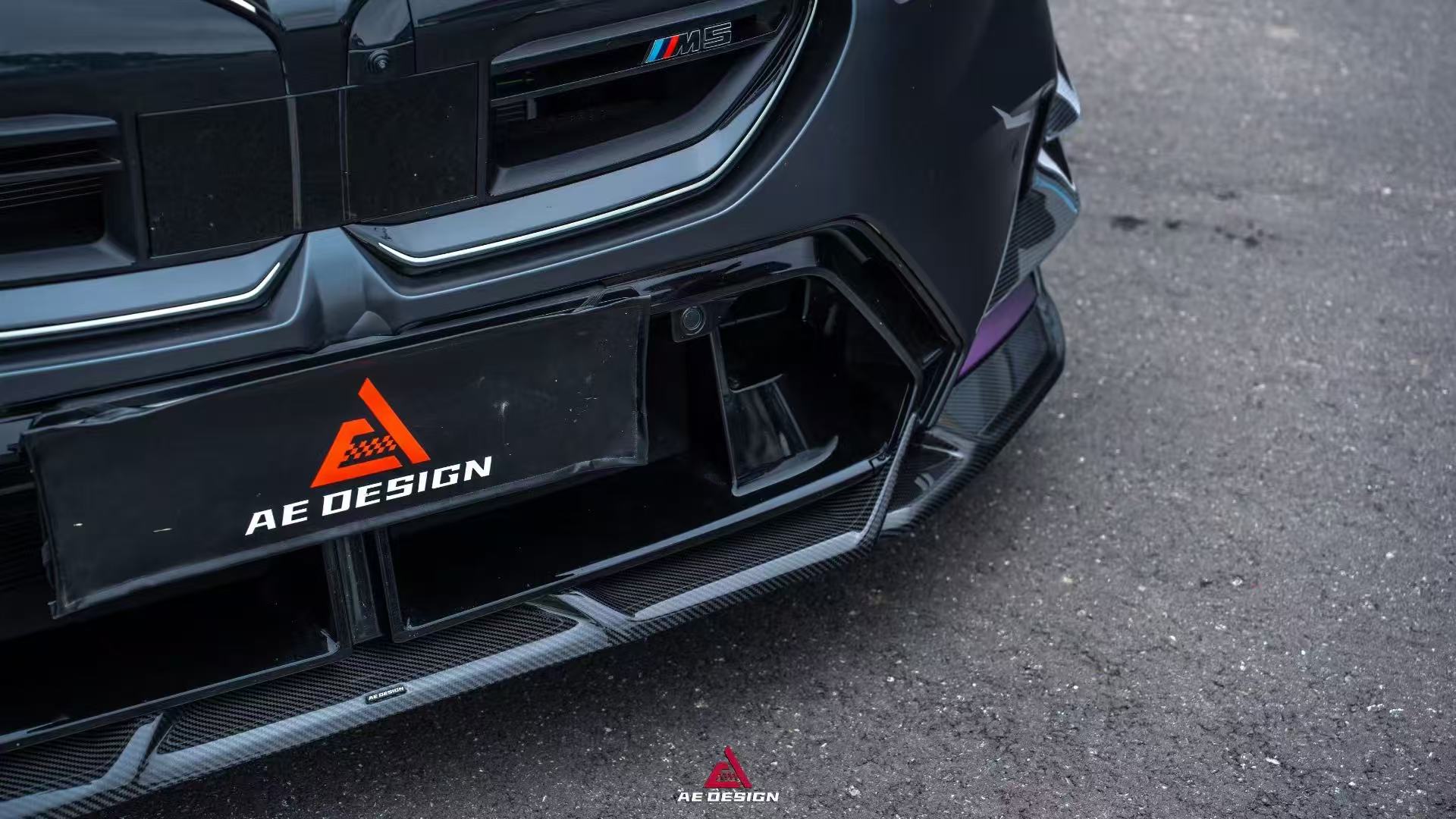 BMW M5C M5 G90 2024-ON with Aftermarket Parts - Front Lip Pre-preg Carbon Fiber from Armorextend