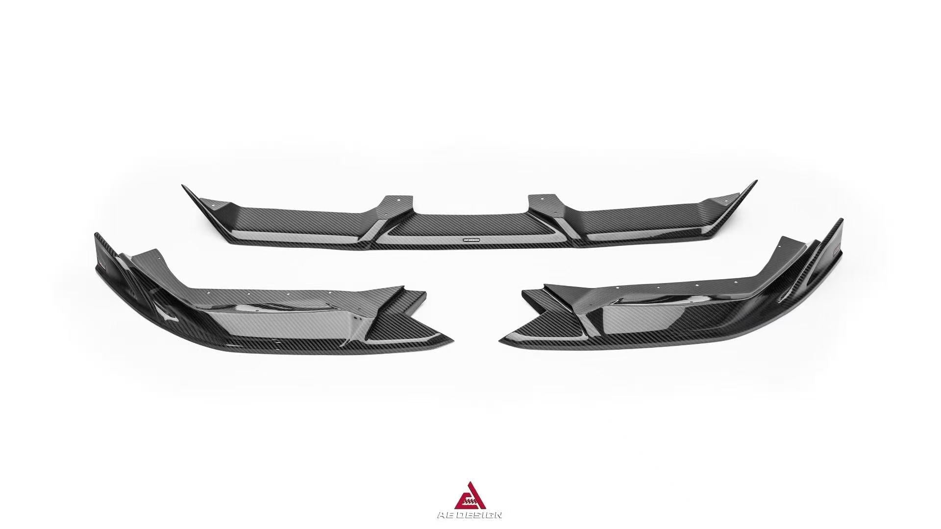 BMW M5C M5 G90 2024-ON with Aftermarket Parts - Front Lip Pre-preg Carbon Fiber from Armorextend