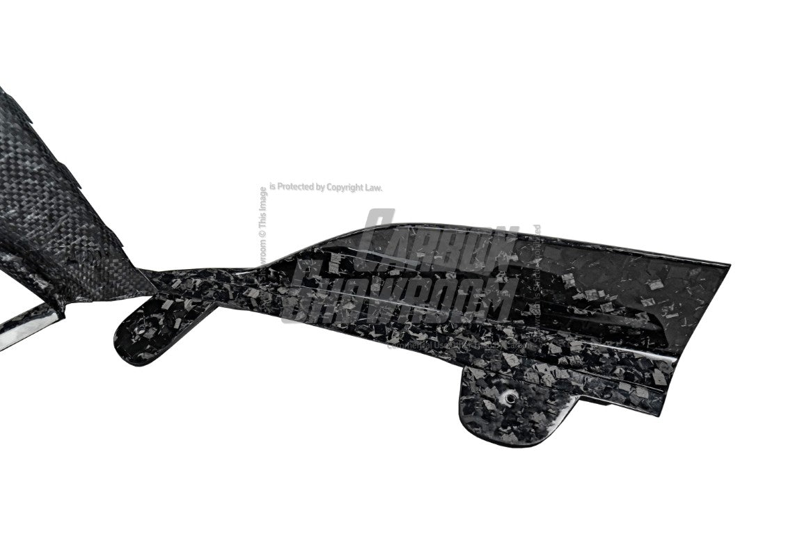 BMW M5/M5C F90 (Fits Both Pre-LCI & LCI) 2018 2019 2020 2021 2022 2023 2024?& 5 Series G30 540i (With M-Package Bumper) M550i (Fits Both Pre-LCI & LCI) 2017 2018 2019 2020 2021 2022 2023 2024 with Aftermarket Parts - AE Rear Diffuser?Carbon Fiber from ?ArmorExtend