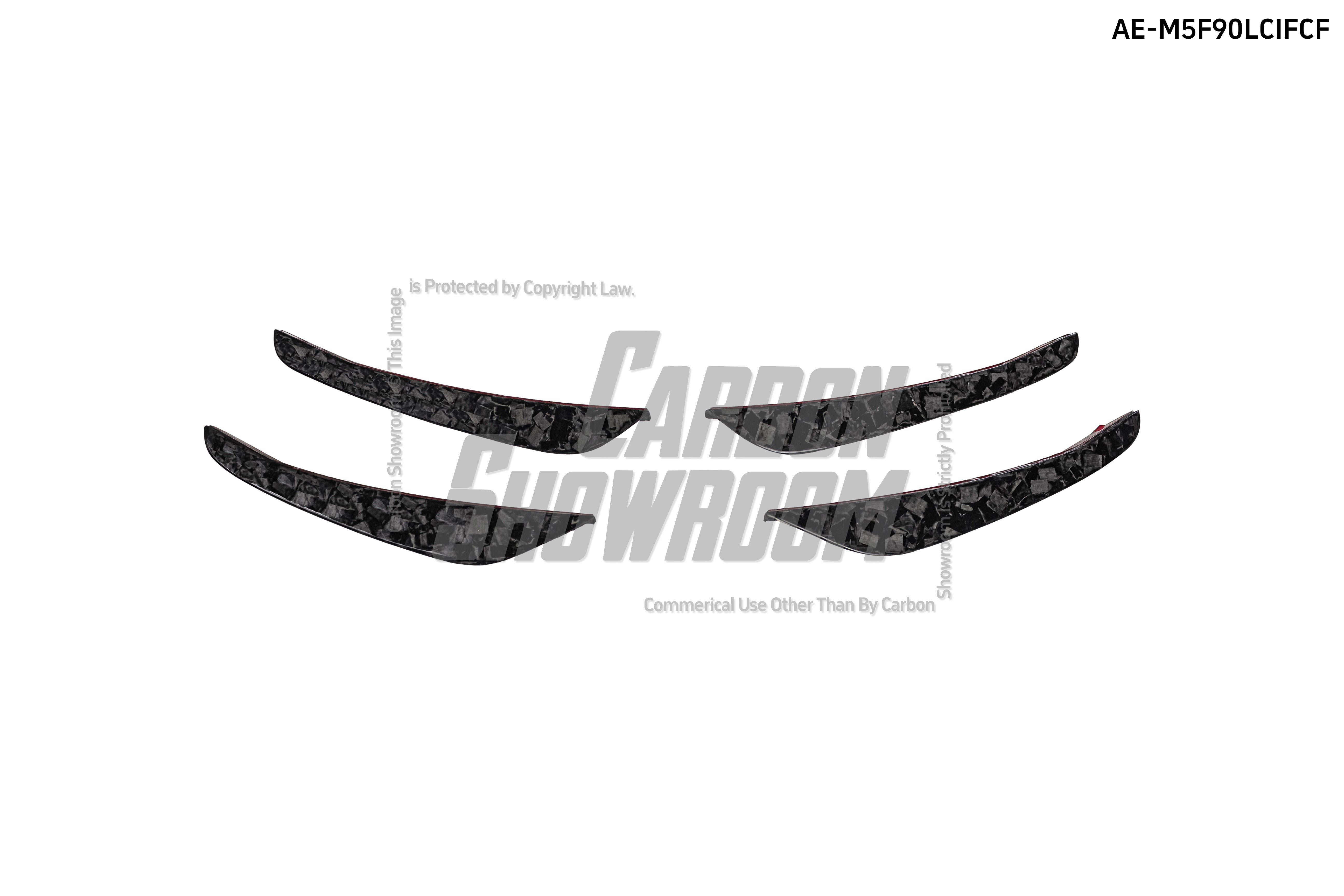 BMW M5/M5C F90 Pre-LCI 2018 2019 2020 & M5/M5C F90 LCI 2021 2022 2023 2024 with Aftermarket Parts - AE?Front Canards?Carbon Fiber?from ArmorExtend