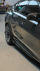 BMW X3 G01 & X4 G02 s/x Drive 30i M40i 2019-ON & X3M F97 & X4M F98 (Fits Both Pre-LCI & LCI) 2019-ON with Aftermarket Parts - AE V2 Side Skirts Carbon Fiber?from ArmorExtend 