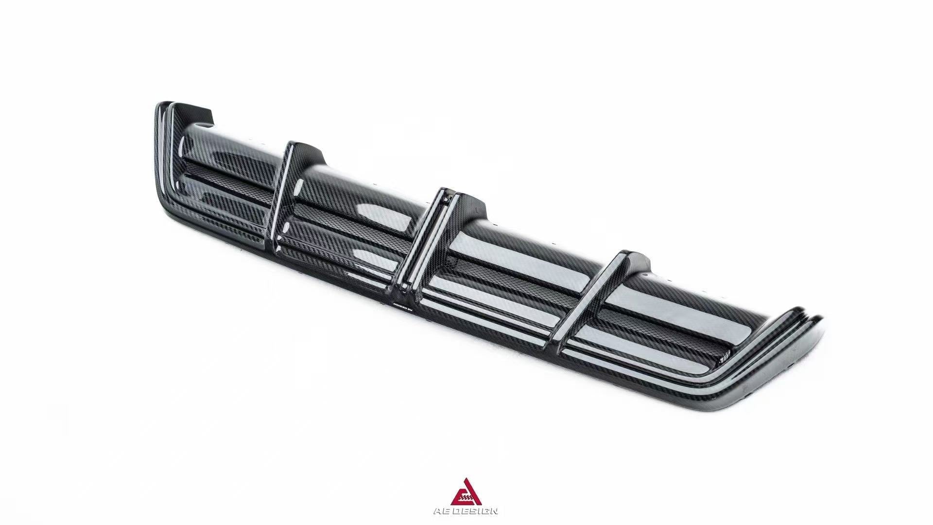 BMW X6 M60I xDrive40i G06 (Fits Pre-LCI & LCI) 2020-ON with Aftermarket Parts - AE ART Rear Diffuser & Canards Carbon Fiber from Armorextend

