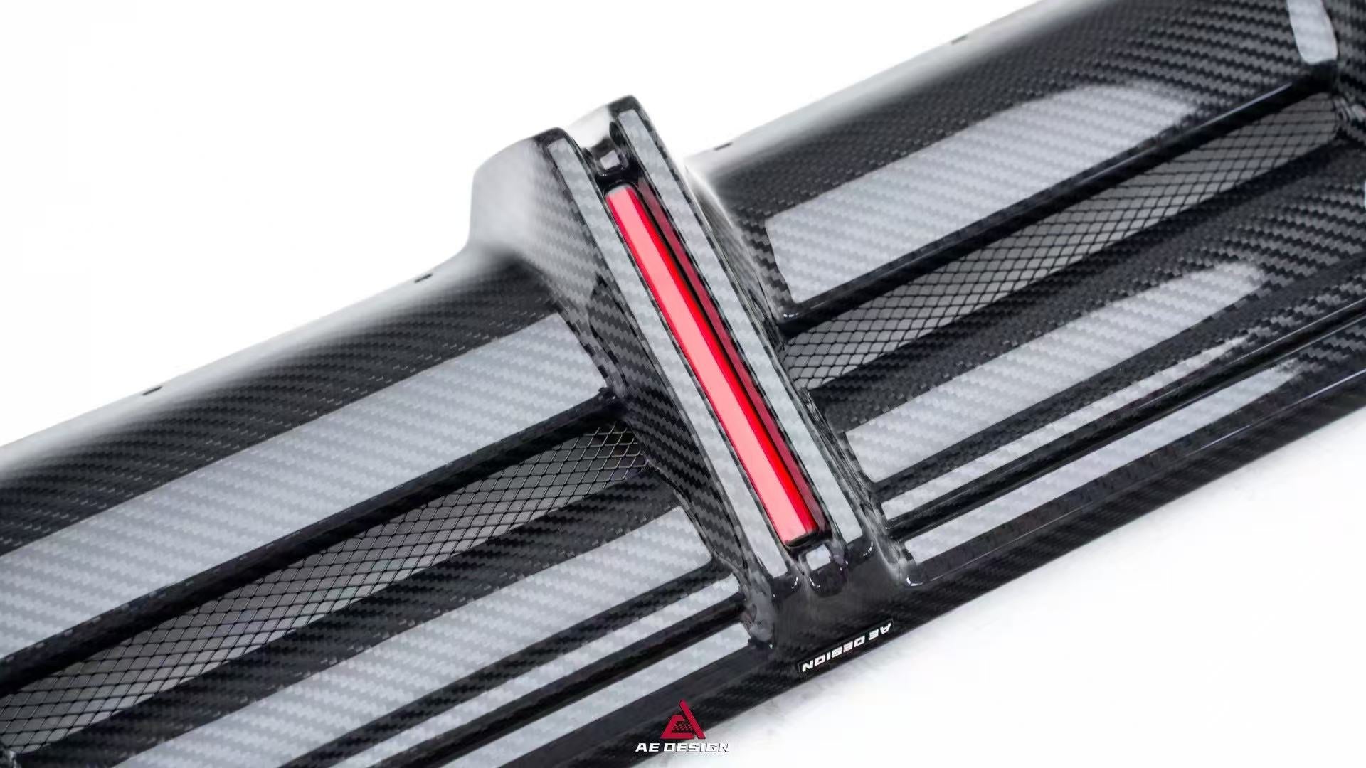 BMW X6 M60I xDrive40i G06 (Fits Pre-LCI & LCI) 2020-ON with Aftermarket Parts - AE ART Rear Diffuser & Canards Carbon Fiber from Armorextend
