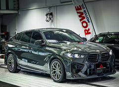 BMW X5 M60i xDrive50e x/sDrive40i G05 (Fits Both Pre-LCI & LCI) 2020-ON & X5M X5MC F95 (Fits Both Pre-LCI & LCI) 2020-ON & X6 M60I xDrive40i G06 (Fits Pre-LCI & LCI) 2020-ON & X6M X6MC F96 (Fits Pre-LCI & LCI) 2020-ON?with Aftermarket Parts - AE V2 Side Skirts?Pre-preg Pre-preg Carbon Fiber?from Armorextend