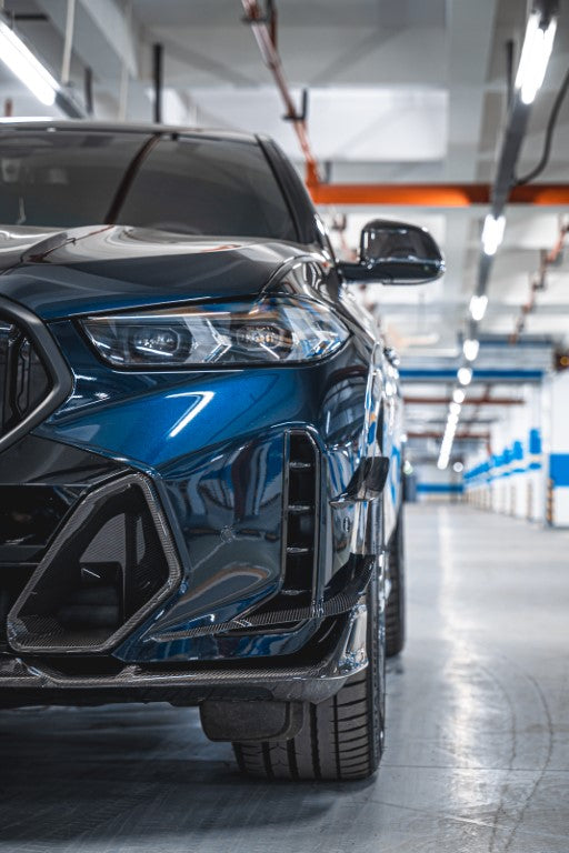 BMW X6 M60i xDrive40i G06 LCI 2024-ON with Aftermarket Parts - AE Front Canards?Carbon Fiber?from ArmorExtend