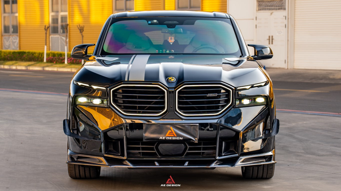 BMW XM / XM Label Red G09 2023-ON with Aftermarket Parts - AE Front Lip Carbon Fiber?from ArmorExtend
