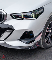 BMW i5 xDrive40 / i5 eDrive40 (with M-package bumper, does not fit base mode) / i5 M60 G60 G61 2024-ON & 5 Series 540i xDrive / 530i xDrive / 530i (with M-package bumper, does not fit base model) / 550e xDrive G60 G61 2024-ON with Aftermarket Parts - AE Design Front Canards?Carbon Fiber?from ArmorExtend