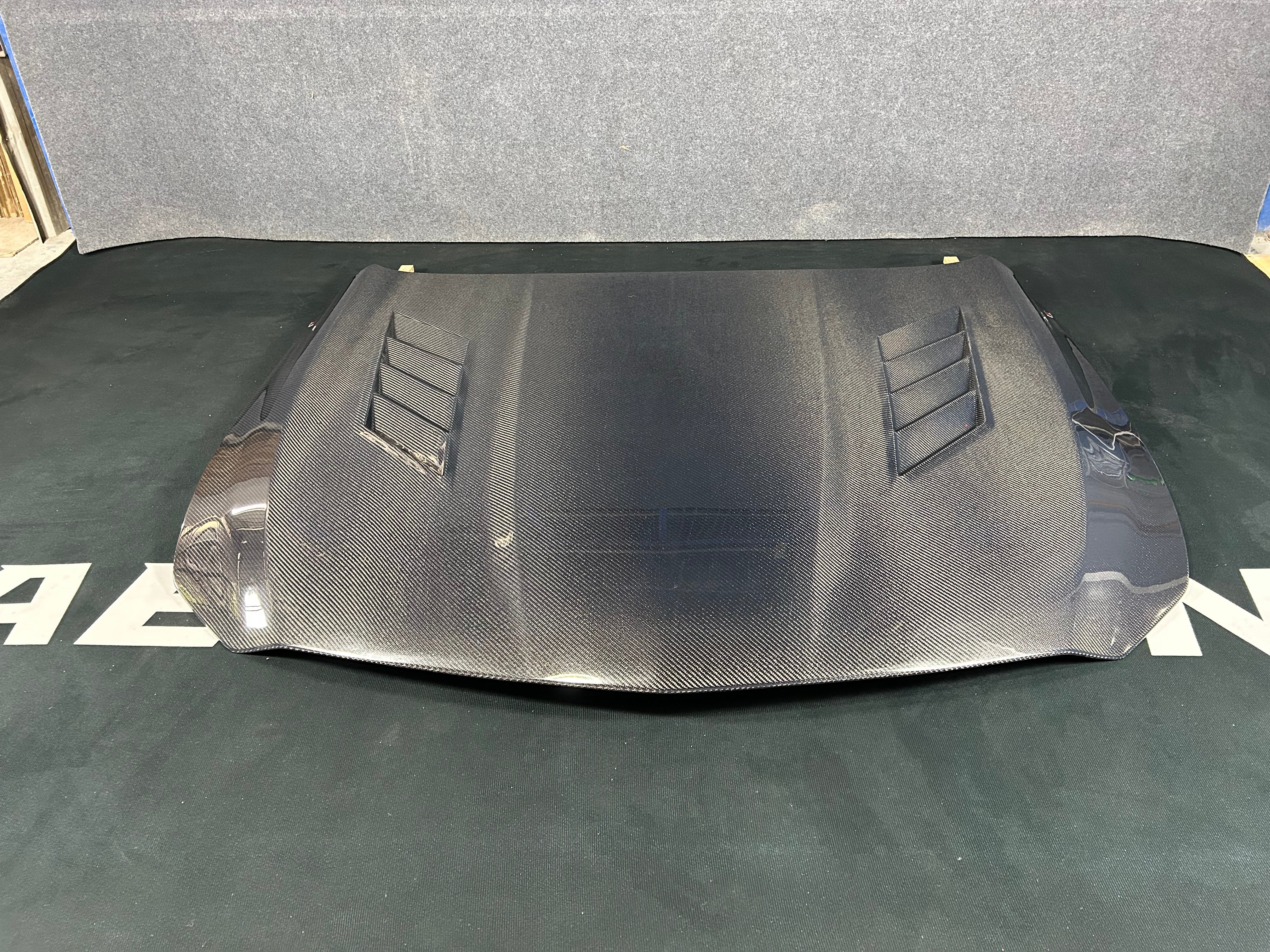 Cadillac CT5 CT5V Blackwing V Premium Luxury Sport Base 2020-ON with Aftermarket Parts - AE Vented Style Hood Bonnet Double-sided Carbon Fiber from ArmorExtend