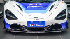 McLaren 720S 2018-2023 with Aftermarket Parts - AE Style Front Lip & Canards Carbon Fiber from ArmorExtend