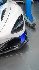 McLaren 720S 2018-2023 with Aftermarket Parts - AE Style Front Lip & Canards Carbon Fiber?from ArmorExtend