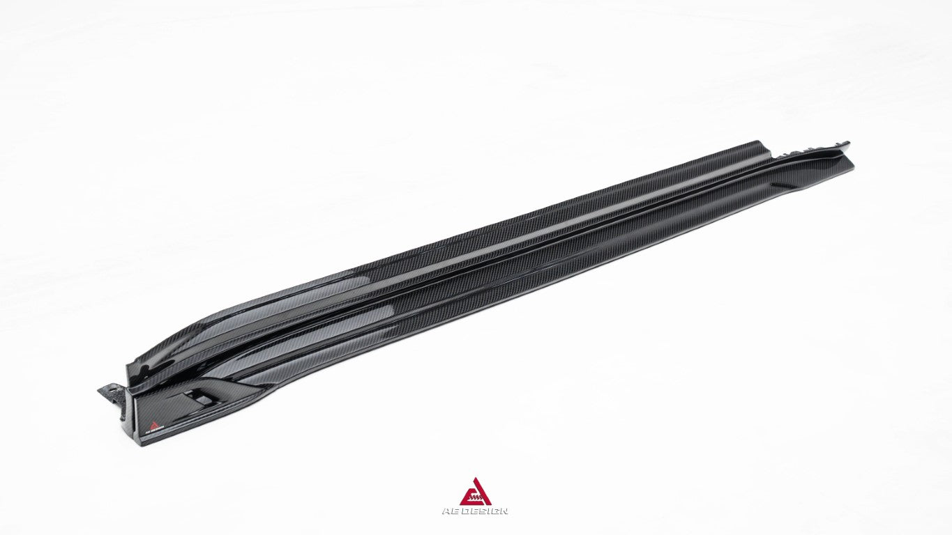 Porsche Panamera 976 Base 4 4S E-Hybird GTS Turbo 2024-ON with Aftermarket Parts - AE Desgin ART Side Skirts Carbon Fiber?from ArmorExtend