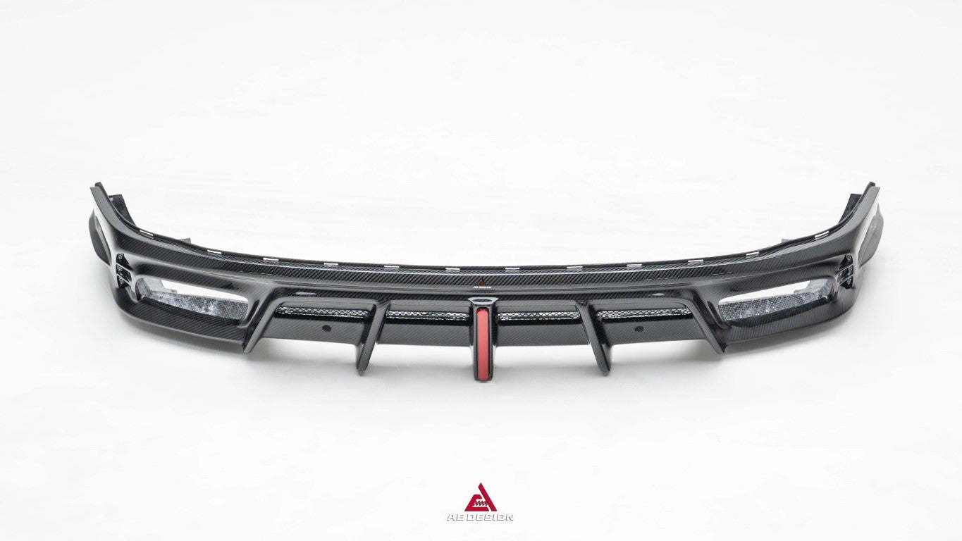 Porsche Panamera 976 Base 4 4S E-Hybird GTS Turbo 2024-ON with Aftermarket Parts - AE Desgin ART Rear Diffuser Carbon Fiber?from ArmorExtend 