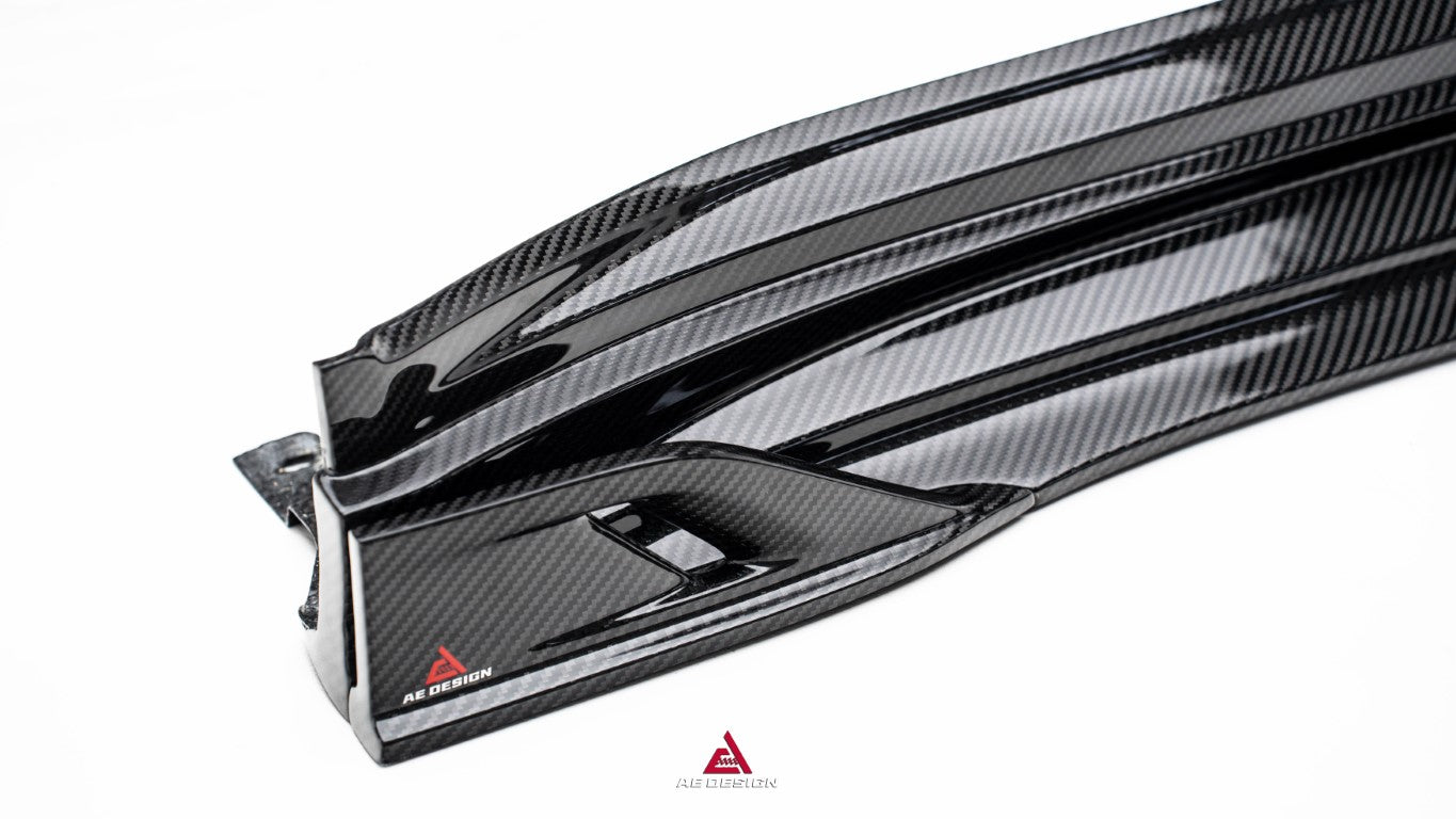 Porsche Panamera 976 Base 4 4S E-Hybird GTS Turbo 2024-ON with Aftermarket Parts - AE Desgin ART Side Skirts Carbon Fiber?from ArmorExtend