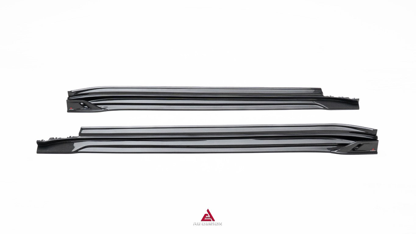 Porsche Panamera 976 Base 4 4S E-Hybird GTS Turbo 2024-ON with Aftermarket Parts - AE Desgin ART Side Skirts Carbon Fiber?from ArmorExtend