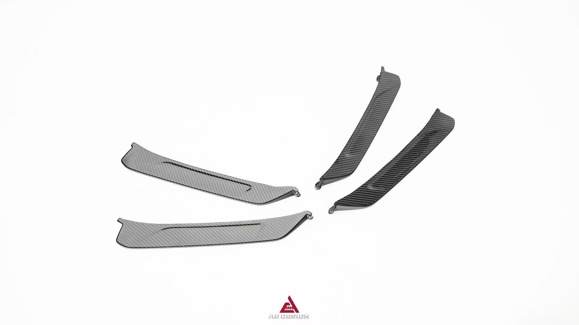 Porsche 911 992.2 Carerra Base/S/T/4S/Targa4S 2025-ON with Aftermarket Parts - Front Intake Vents Replacement Slats Pre-preg Carbon Fiber from Armorextend