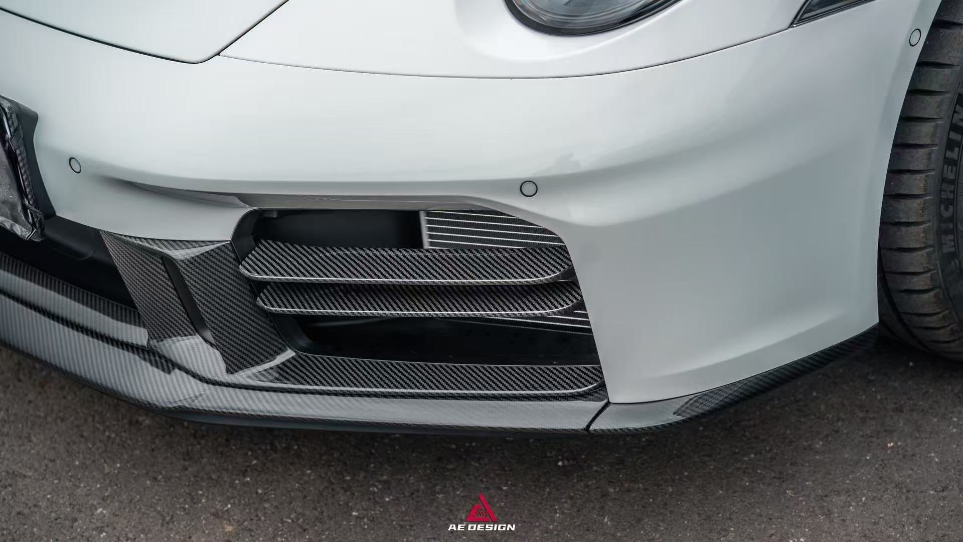 Porsche 911 992.2 Carerra Base/S/T/4S/GTS/Targa4S/Targa4GTS 2025-ON (Fits SportDesign Bumper Only) with Aftermarket Parts - Pre-preg Carbon Fiber from Armorextend