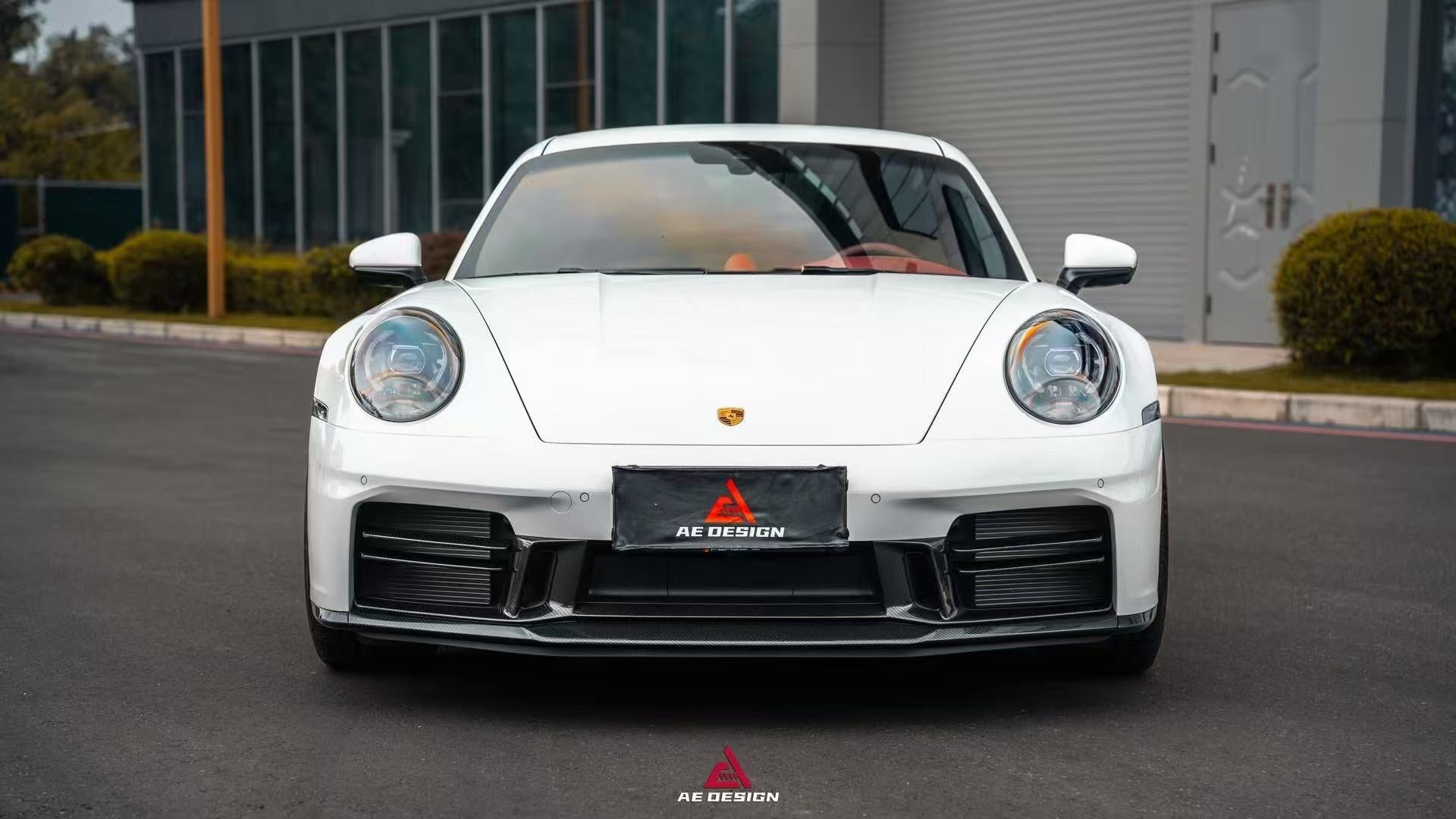 Porsche 911 992.2 Carerra Base/S/T/4S/GTS/Targa4S/Targa4GTS 2025-ON (Fits SportDesign Bumper Only) with Aftermarket Parts - Pre-preg Carbon Fiber from Armorextend