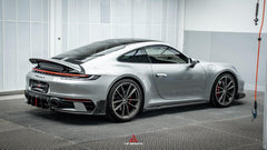Porsche 911 992 Carrera/4/S/4S (Fits Aero Kit / Sport Package Only)2020-ON with Aftermarket Parts-ART Style Carbon Fiber Rear Diffuser  Canards from Armorextend