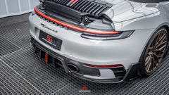 Porsche 911 992 Carrera/4/S/4S (Fits Aero Kit / Sport Package Only)2020-ON with Aftermarket Parts-ART Style Carbon Fiber Rear Diffuser  Canards from Armorextend