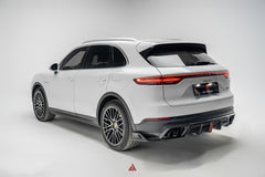 Porsche Cayenne Coupe 9Y0 9Y0.1 9Y0.2 9Y3 9Y3.1 9Y3.2 Base/S/Turbo/E-Hybrid 2019 2020 2021 2022 2023 2024?with Aftermarket Parts - AE Rear Diffuser & Rear Canards?Carbon Fiber from ArmorExtend