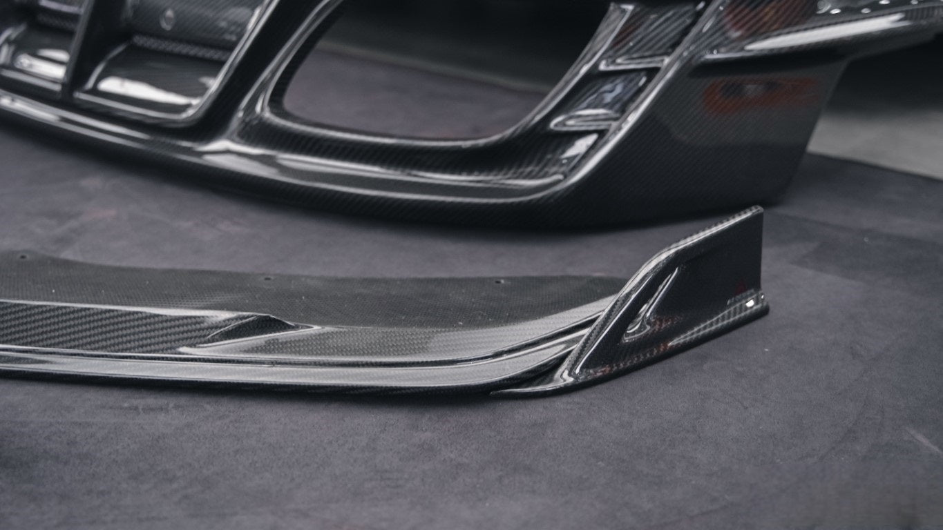 Porsche Panamera 976 Base 4 4S E-Hybird 2024-ON with Aftermarket Parts - AE Desgin ART Front Lip?Carbon Fiber from ArmorExtend