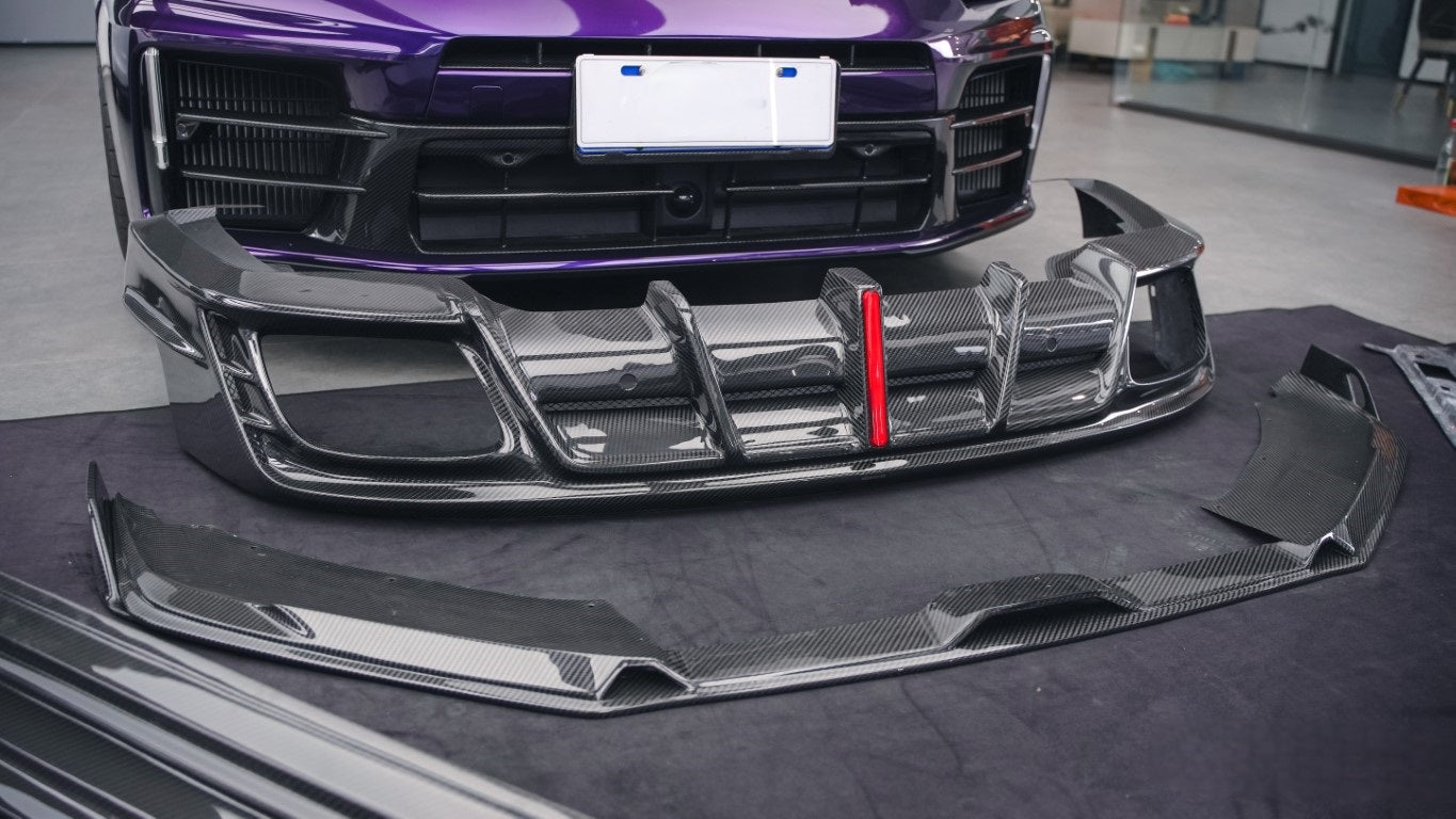 Porsche Panamera 976 Base 4 4S E-Hybird 2024-ON with Aftermarket Parts - AE Desgin ART Front Lip?Carbon Fiber from ArmorExtend