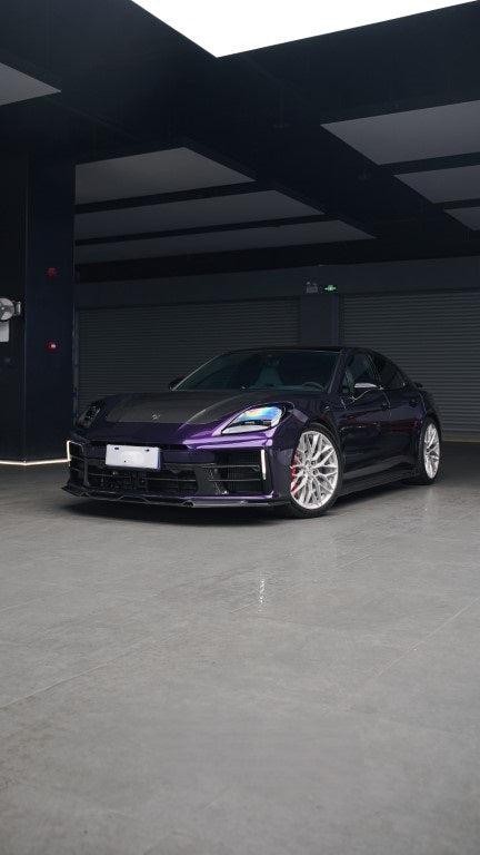 Porsche Panamera 976 Base 4 4S E-Hybird GTS Turbo 2024-ON with Aftermarket Parts - AE Desgin ART Side Skirts Carbon Fiber?from ArmorExtend