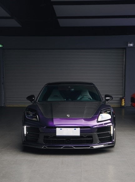 Porsche Panamera 976 Base 4 4S E-Hybird GTS Turbo 2024-ON with Aftermarket Parts - AE Desgin ART Hood?Carbon Fiber?from?ArmorExtend