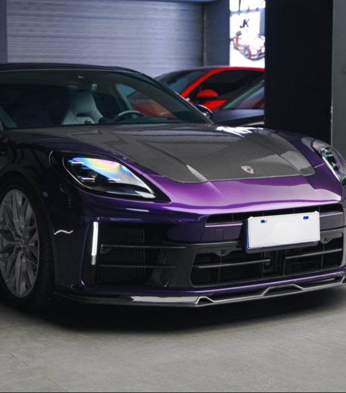 Porsche Panamera 976 Base 4 4S E-Hybird GTS Turbo 2024-ON with Aftermarket Parts - AE Desgin ART Hood?Carbon Fiber?from?ArmorExtend