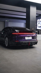 Porsche Panamera 976 Base 4 4S E-Hybird GTS Turbo 2024-ON with Aftermarket Parts - AE Desgin ART Rear Diffuser Carbon Fiber?from ArmorExtend
