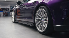 Porsche Panamera 976 Base 4 4S E-Hybird GTS Turbo 2024-ON with Aftermarket Parts - AE Desgin ART Side Skirts Carbon Fiber?from ArmorExtend