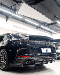 Porsche ?Panamera 976 Base 4 4S E-Hybird GTS Turbo 2024-ON with Aftermarket Parts - Rear Diffuser?Carbon Fiber from ArmorExtend