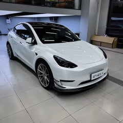 Tesla Model Y 2020 2021 2022 2023 2024 2025 with Aftermarket Parts - AE Style Front Canards Carbon Fiber from ArmorExtend