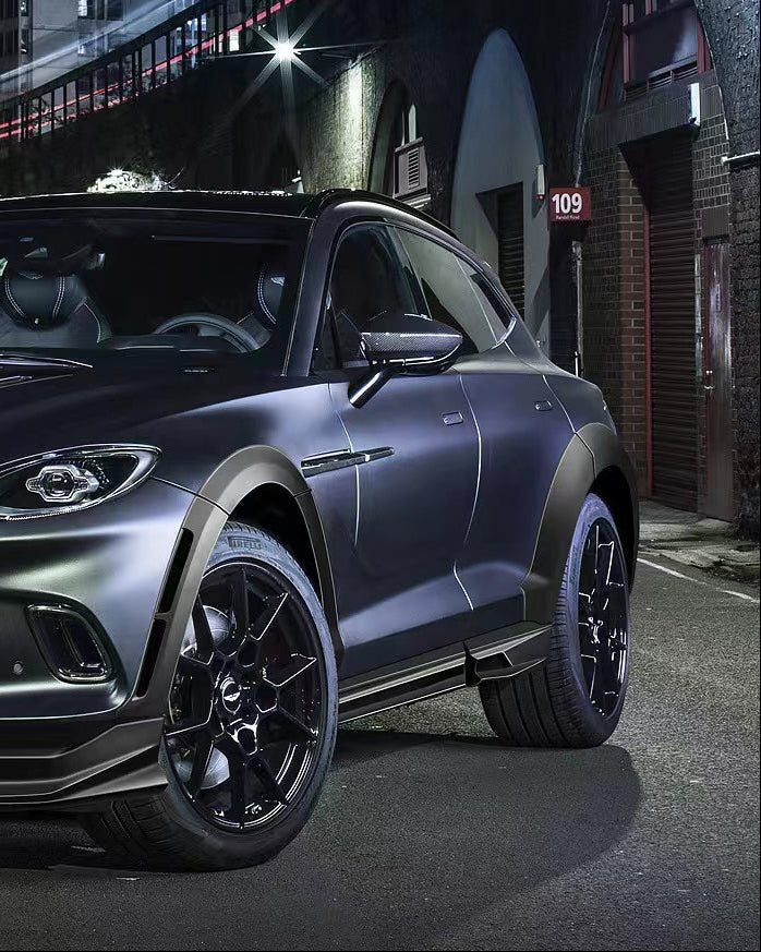 Aston Martin DBX Base 2021 2022 2023 2024 with Aftermarket Parts - Side Skirts Dry Pre-preg Carbon Fiber from Ventus Veloce